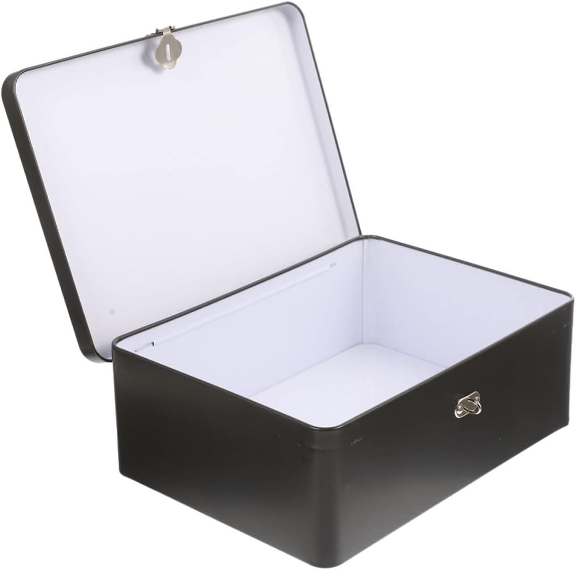 ABOOFAN Crabbing Kit Storage Box with Lock Candy Containers Tinplate Can Tinplate Box Tin Cans with Lock and Key Tinplate Lock Box Documents Candy Storage Tins Large Soup Pot with Lid