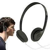 MLqkpwy Cuffie retrò cablate, auricolari Supra-ear retrò – Cuffie cablate leggere e portatili | Vintage Feelings, cuffie stereo audio di alta qualità per lettore casa, telefono cellulare