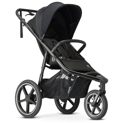 Deryan Bolt Poussette 3 Roues Tout Terrain Runner, Roues XL Gonflables 6 mois à 4 ans, Suspension, Position Allongée, Pliable, Jusqu'à 22 kg, Guidon...