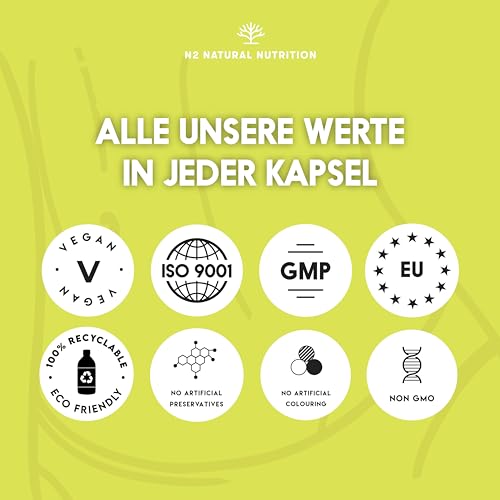 Kulturen Komplex Darmsanierung, 30 Mrd KBE, 6 Bakterienstämme, Darmbakterien, L. Gasseri, Garcinia, Ingwer, Mate, Chromium & Cayenne. Darmkur 30 vegane Kapseln. N2 Natural Nutrition