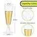 KMLYDGS 40 Pack Clear Plastic Champagne Flutes 5.5 Oz - Elegant Disposable Toasting Glasses for Wedding, Party, Birthday, Graduation Decorations & Celebrations