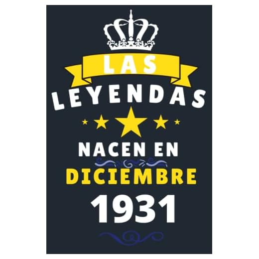 Las leyendas Nacen En Diciembre 1931: Cuaderno de notas de cumpleaños 89 años para mujer, hombre, Diario para regalo de cumpleaños ideal para abuelos, padres, madres,