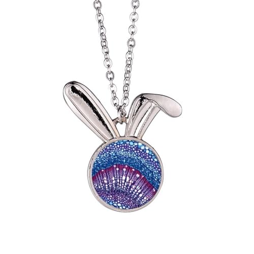 Collier lapin cellule scientifique et microcosme pour prof de biologie