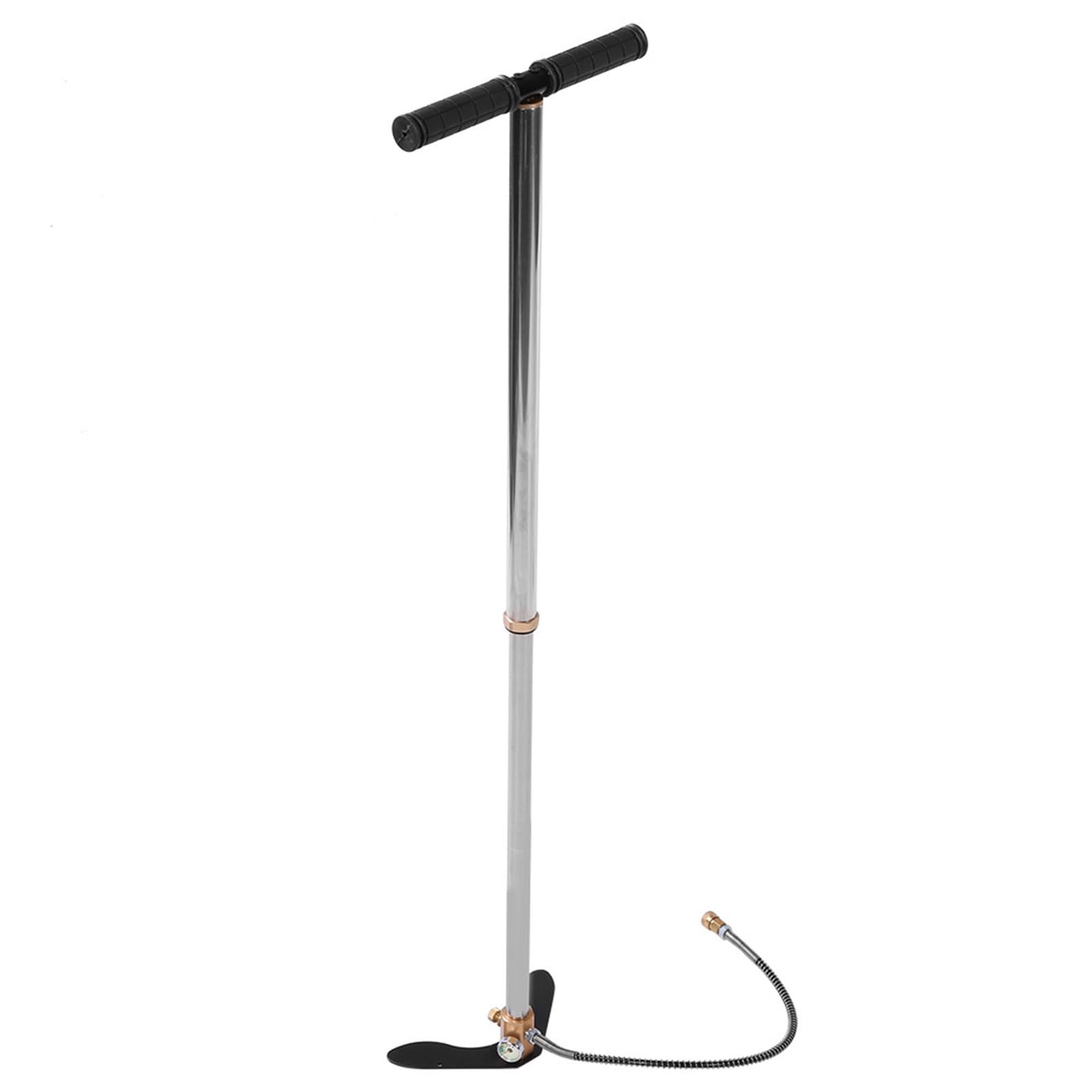 Pompa manuale ad alta pressione, versatile per pneumatici fino a 4500 psi, per biciclette e moto con monitoraggio preciso della pressione