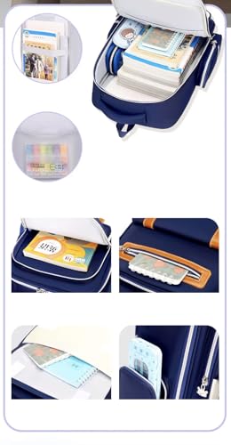 Mochila escolar infantil resistente à água grande capacidade e moderna, para crianças menino e menin