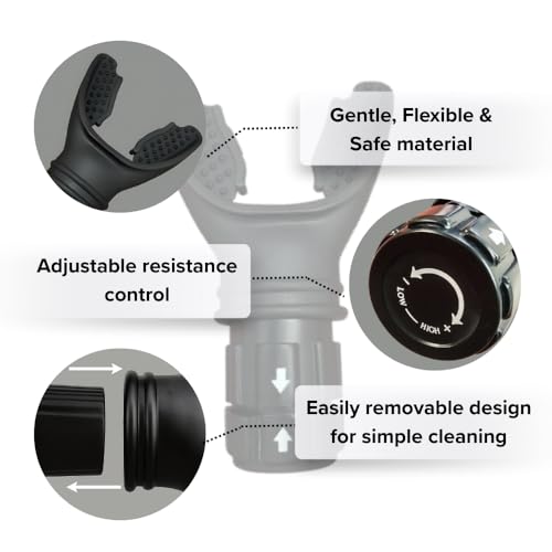 Image of B-Arm Breathing Trainer, Lung Capacity Exercise Device & Lung Exerciser with Arrow Mark for Respiratory Muscle Exercise and Increased Sports Breathing Fitness| Lungs Exercise Equipment for Men & Women