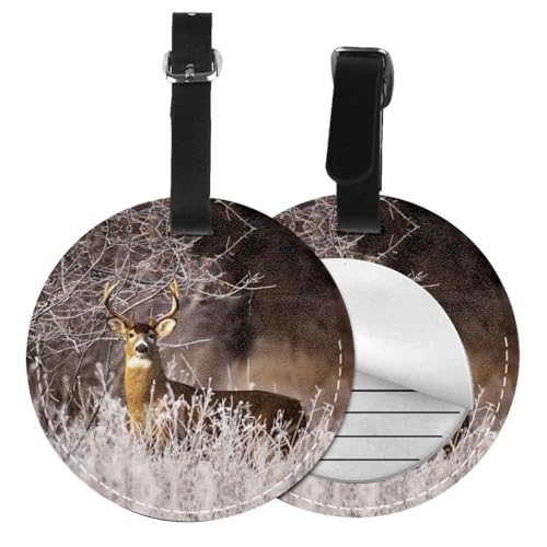 Étiquettes de bagage motif cerf lot de 6 accessoires de voyage pour toute la famille