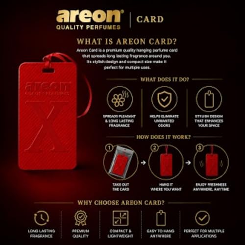 Image of AREON X Version Bubble Gum Hanging Best Car Air Freshener - Long Lasting Scent for Car or Home - Long Lasting, Fresh, Luxurious Scent - Pack of 3