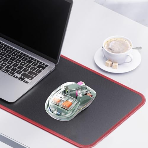 Souris sans fil transparente trimode RVB pour ordinateur portable PC et tablette tactile - 3