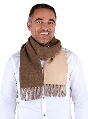 Inca Fashions - Alpaca Wool Scarf - 100% Pure Baby Alpaca - Double Sided Reversible Contrast Scarf3