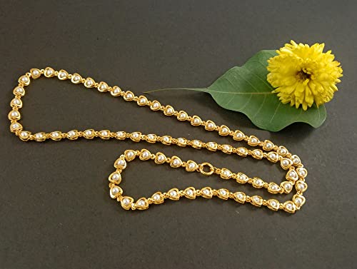Image of CUTE GOLD 1 Gram Micro Gold Plated & Copper Traditional Designer Fashion Jewellery Chain for Women