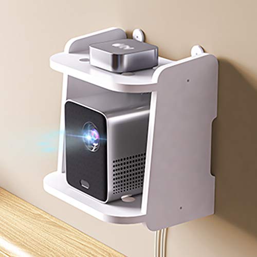 Wandregal für Projektor WLAN-Router Smart Home-Lautsprecher Universalhalter TV-Set-Top-Box Aufbewahrungsbox Nicht bohrende