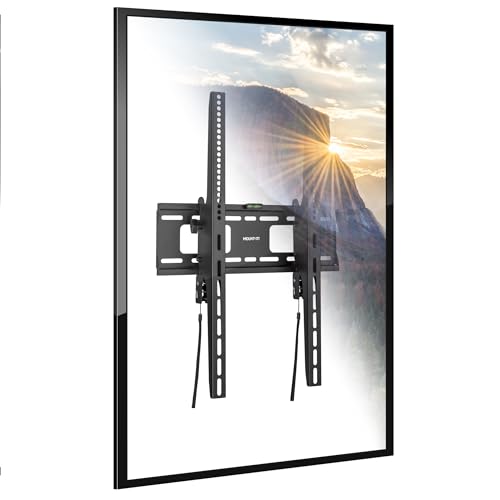 Mount-It! Portrait TV Wall Mount Low Profile TV Mount for Vertical Mounting of Displays from 37 to 75 High 165 lb Weight Capacity Anti-Theft Design Tilting Menu Wall Board Mount Sturdy Design