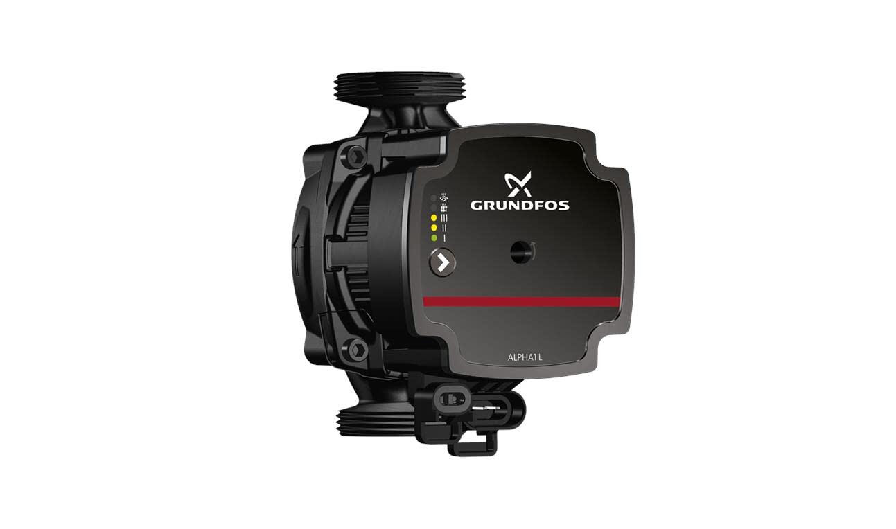 Bomba circuladora de alta eficiencia, modelo Alpha1 L 20-60 130, 4-45kW, 0.05-0.42A, PN10, conexión G 1 1/4, 14,9 x 10,8 x 13 centímetros, color negro (referencia: 99160577)