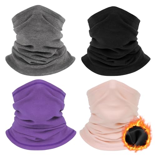 Image of Winter Neck Warmer for Men Women: Neck Gaiter Face Ski Mask Windproof Face Cover Fleece Balaclava Scarf Cold Weather