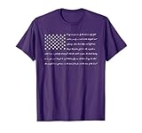 American National Anthem Lyrics Star-Spangled Banner US Flag T-Shirt