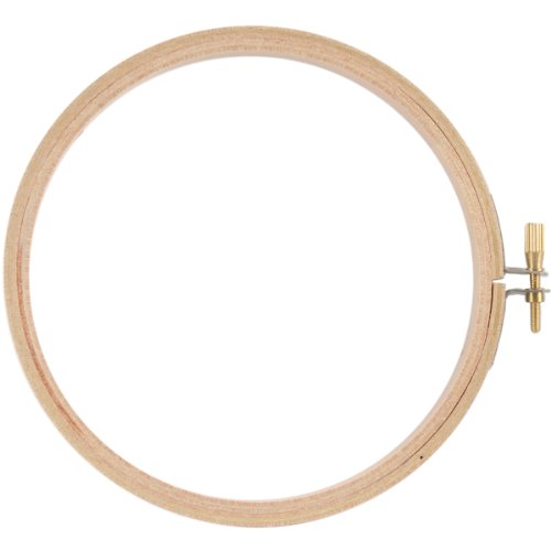 Darice 39103 1-Piece Wood Embroidery Hoop, 5-Inch