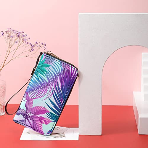 Soft PU Leather Clutch Long Bifold Wallet, Coin Purse Credit Pass Case, Unisex Durable Card-Holder Slim Billfold Money Storage4