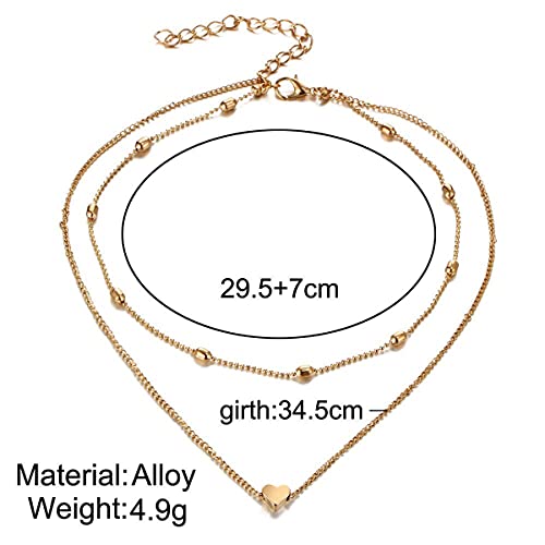 Gold & Silver Plated Layered Necklace Set