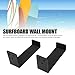 NOENNULL Snowboard Wall Mount Rack Aluminum Surfboard Skis Storage Display Wall Rack Snowboard Mount Surfboard Display Wall Rack for Home Room and Garage