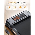 Walking Pad, Laufband für Zuhause mit Neigung, 2.5 PS Leiser Motor, Schlanker Laufband Schreibtisch, 1-6 km/h, LCD-Anzeige, Bluetooth Speaker, Fernbedienung und App Steuerung, für Zuhause & Büro – Bild 3