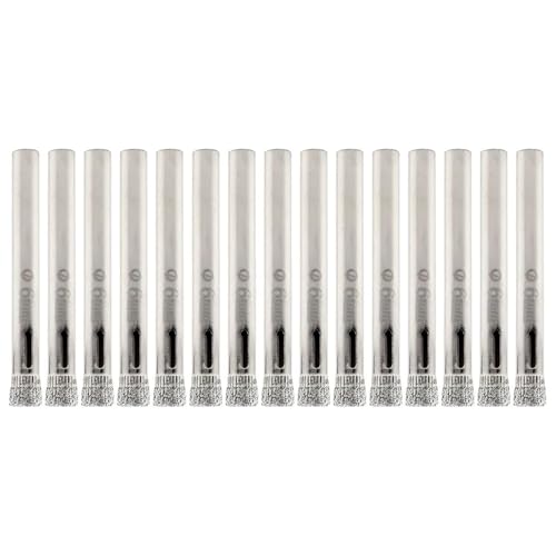 Set de 15 brocas diamantadas 6 mm para vidrio miniatura 1