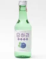 Soju Bebida Alcoólica Coreana Sabor Mirtilo 360ml