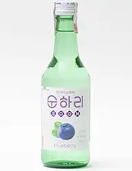 Soju Bebida Alcoólica Coreana Sabor Mirtilo 360ml