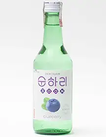 Soju Bebida Alcoólica Coreana Sabor Mirtilo 360ml