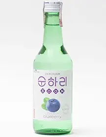 Soju Bebida Alcoólica Coreana Sabor Mirtilo 360ml