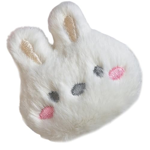 愛らしいウサギの顔ブローチのぬいぐるみバッジ快適な服のピンアクセサリーと毎日の着用刺繍バッジ