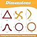 6 PCS Flying Ring Combo Pack Sports Plastic Pro Discs, Rings and Boomerangs - Lightweight Sports Outdoor Games Toys for Kids and Adults
