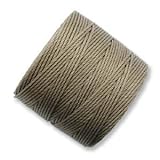 S-Lon Superlon #18 Twisted Nylon Bead Cord 77 Yard Spool Bobbin SAND