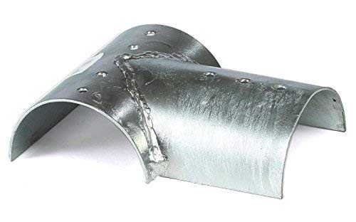 Gartenpirat Conector T Poste Redondo, 3 Postes, Acero, 10 cm diámetro, Exterior