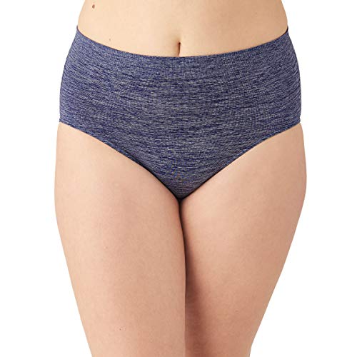 Wacoal Women's B Smooth Brief Panty, Patriot Blue Heather, XXL