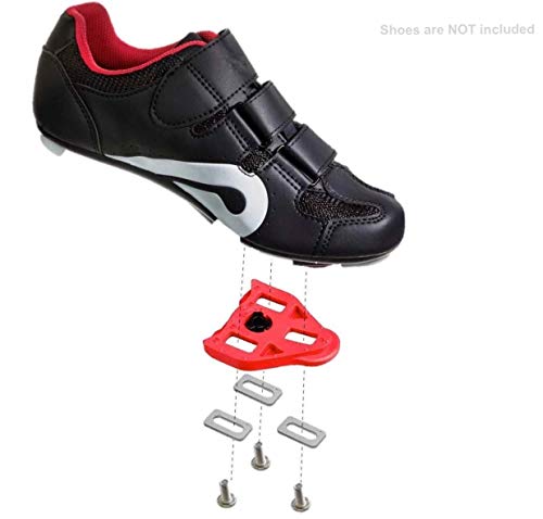 Boerte Peloton Cleats Compatible With Look Delta Clips(9 Degree Float) - Peloton Cleats For Men's And Women's Cycling Shoes - Indoor Cycling & Road Bike Pedals Replacement Bike Cleats Set #TOP3