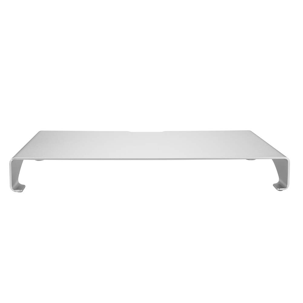 Yctze Supporto per Scrivania Riser in Alluminio per Notebook Supporto da Scrivania per Laptop Ripiano in Acciaio Argento