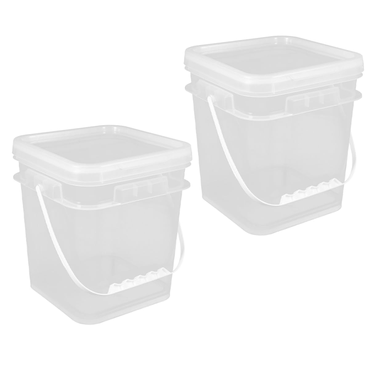 Cabilock 3 Juegos Bote De Pintura Balde De Plástico para Pintar. Barril De Plástico para Pintar. Cubo De Almacenamiento De Pintura Cubeta para Mezclar Colores Cubo De Arte Abs 2 Piezas * 3