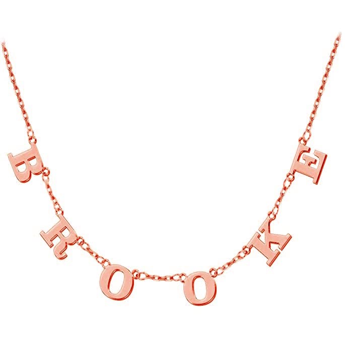 See full amazon price history chart for RoiDes Arts Customized Name Alphabet Necklace,Custom Initial Necklaces for Women Letter Spaced Name, Alphabets Charm Name Pendant Jewelry Gifts for Bridesmaid (Rose Gold Plated) RoiDes Arts Customized Name Alphabet Necklace,Custom Initial Necklaces for Women Letter Spaced Name, Alphabets Charm Name Pendant Jewelry Gifts for Bridesmaid (Rose Gold Plated) (B0C5RTGTF2) Amazon Price History, Amazon Price Tracker