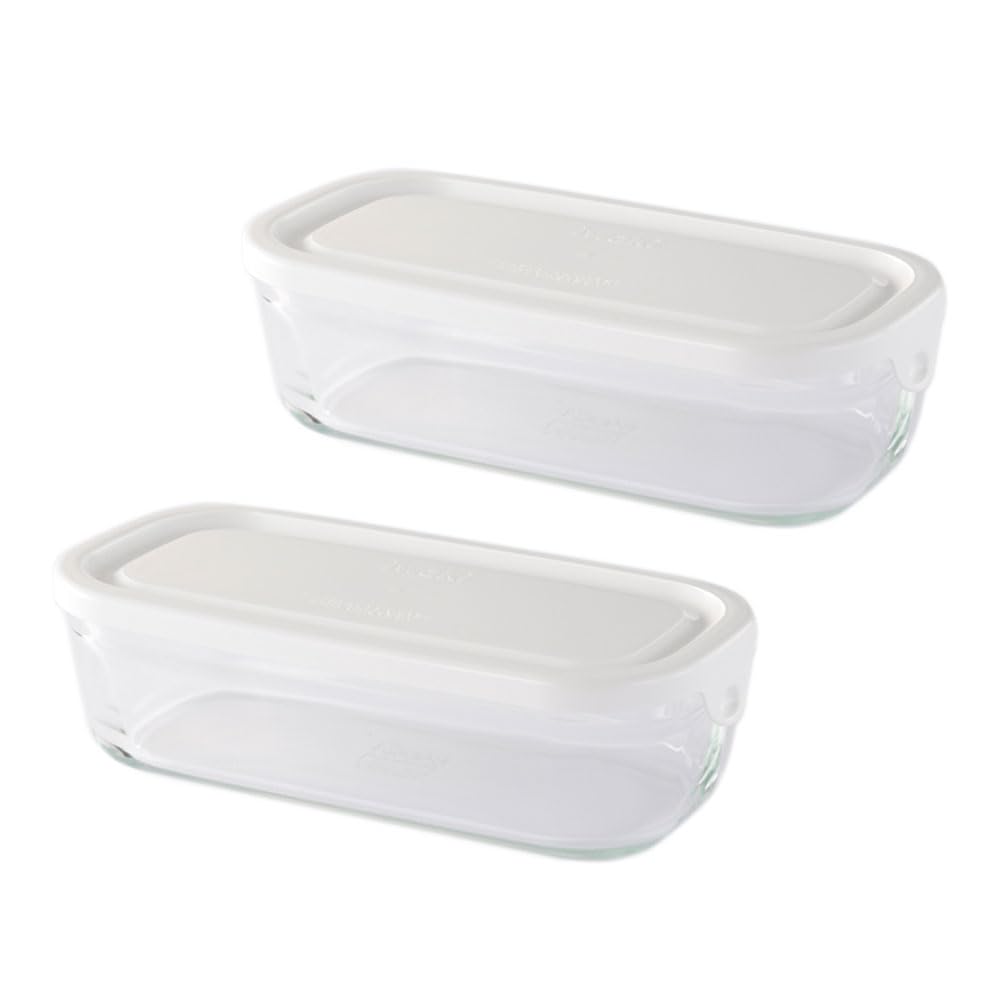 Amazon｜iwaki イワキ 耐熱ガラス パック&レンジ BOX ハーフ ホワイト