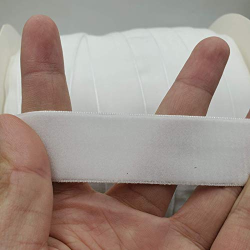 Image of 10 Yards Velvet Ribbon Spool (White, 1 inch)