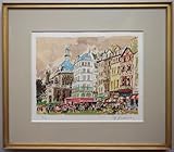 児玉幸雄 「レアールの広場」 リトグラフ 200 直筆サイン パリ風景 二紀会 日動画廊取扱作家 師田村孝之介 RT-122