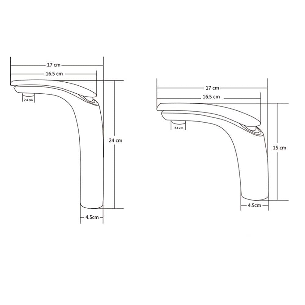 grifo para lavabo, Grifo de lavabo con agua fría y caliente