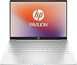 HP Pavilion Plus 14 Zoll Laptop | 2,8K-Display | Intel Core i7-1255U | 16 GB RAM | 1000 GB SSD | NVIDIA GeForce RTX-Grafik | QWERTZ Tastatur | Windows 11 Home | Silber