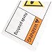 ABOOFAN 4Pcs Hand Injury Warning Sign Machinery Equipment Safety Sticker Caution Sign for Pinching Risk Self-Adhesive Warning Labels for Industrial Use