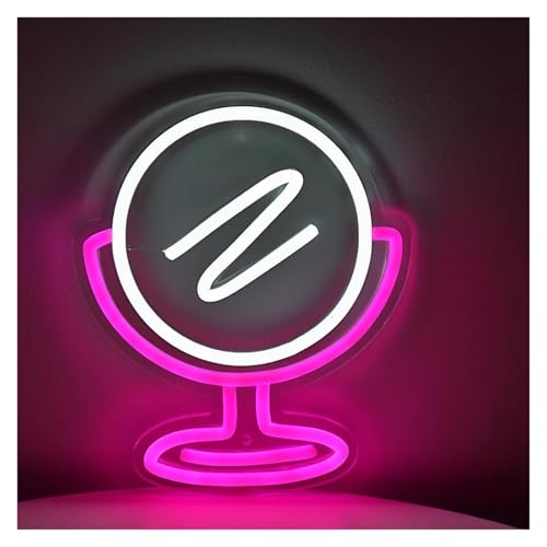 Miroir néon LED réglable USB pour une luminosité parfaite au quotidien