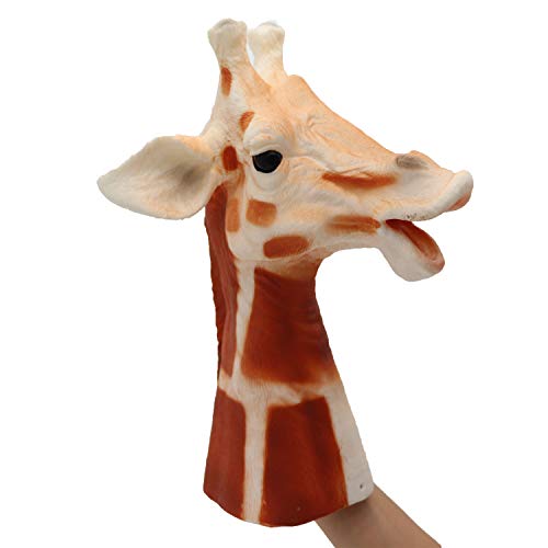 iFkoo Skit Deer Hand Puppet ,Novelty Soft Rubber Realistic Giraffe Kids Rex Head Hand Puppets Role P - //coolthings.us