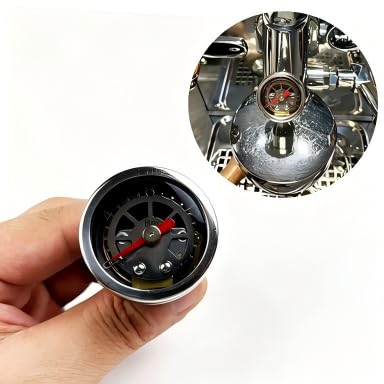 E61 - Indicador de temperatura y presión para cafetera espresso, termómetro y manómetro E61, indicador de temperatura del agua en tiempo real, accesorios modificados para cafeteras semiautomáticas