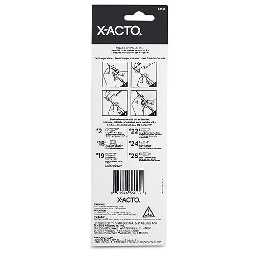 Image of X-ACTO #2 Knife with Safety Cap, Sharp, Durable, Precision Knife, 1 Count - for Medium Cutting and Trimming (Pack of 2)