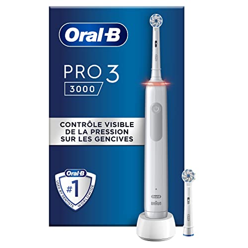 Pro 3 3000,电动牙刷,2 个刷头,白色